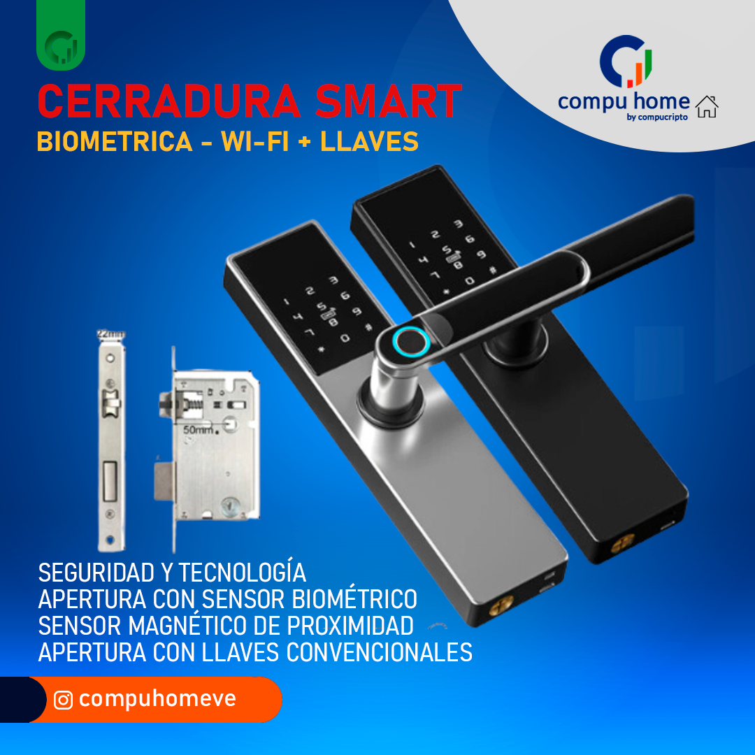 Cerradura Biométrica Smart WIFI