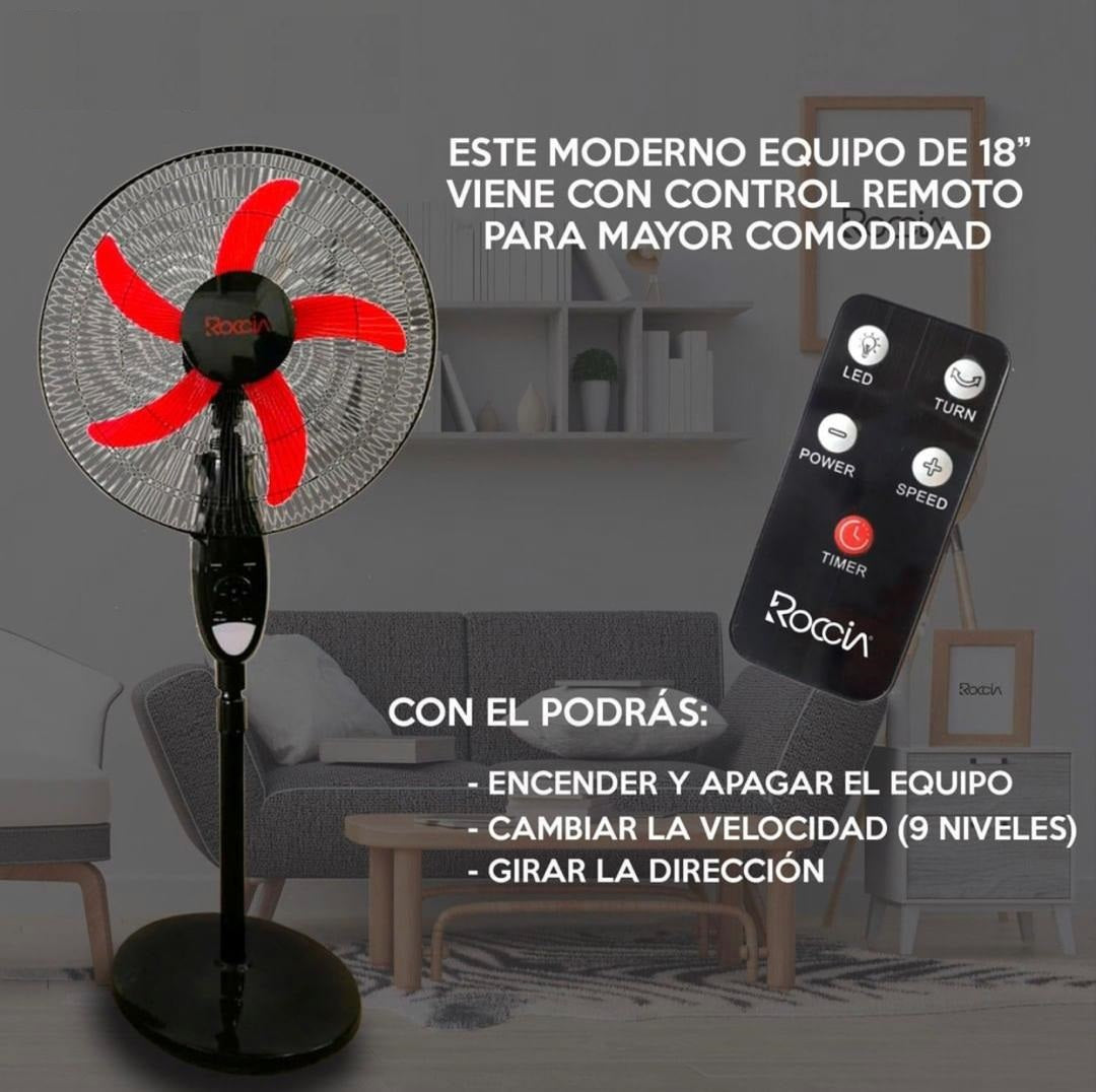 Ventilador Recargable 18 Pulgadas Bateria 4 - 12 Hrs Luz Led