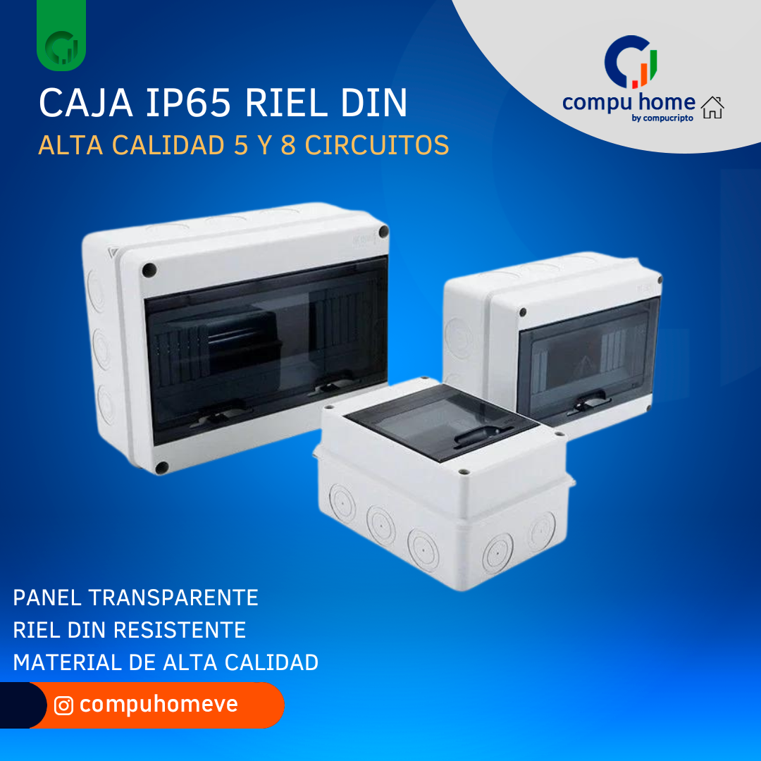 Caja IP65 Tablero Electrico Riel Din 5 Circuitos