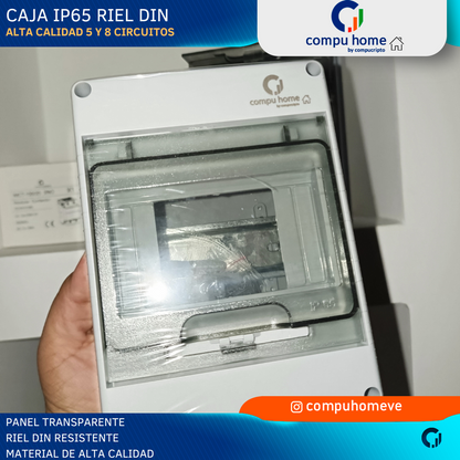 Caja IP65 Tablero Electrico Riel Din 5 Circuitos