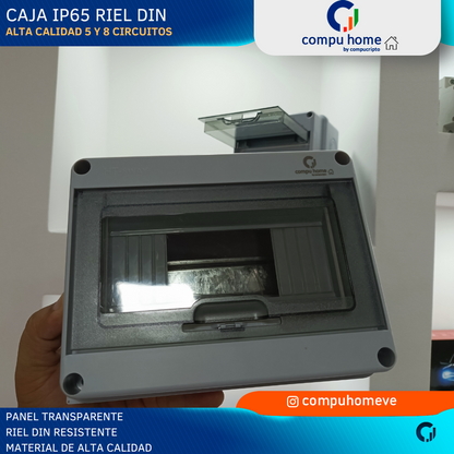 Caja IP65 Tablero Electrico Riel Din 8 Circuitos