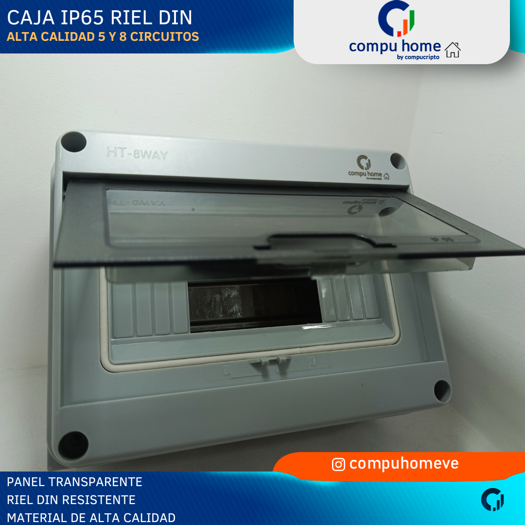 Caja IP65 Tablero Electrico Riel Din 8 Circuitos