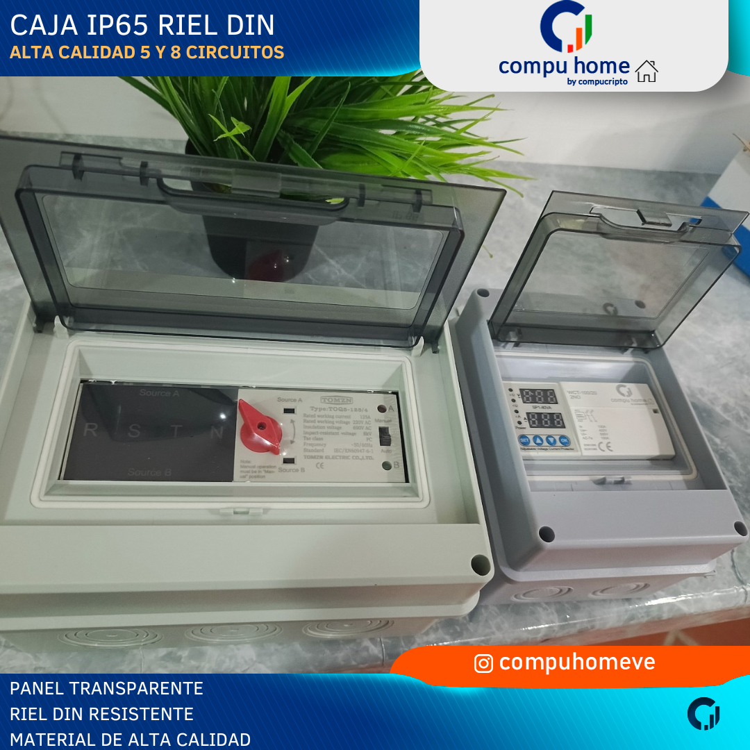 Caja IP65 Tablero Electrico Riel Din 8 Circuitos