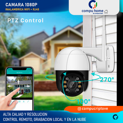 Smart WiFi 1080p PTZ Security Camera 