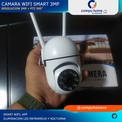 Camara de Seguridad Smart WiFi 3MP PTZ Med