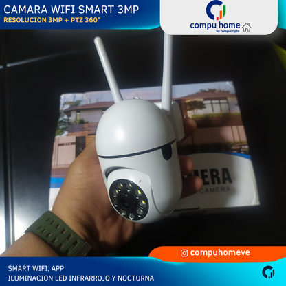 Camara de Seguridad Smart WiFi 3MP PTZ Med