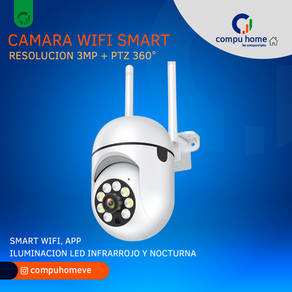 Camara de Seguridad Smart WiFi 3MP PTZ Med