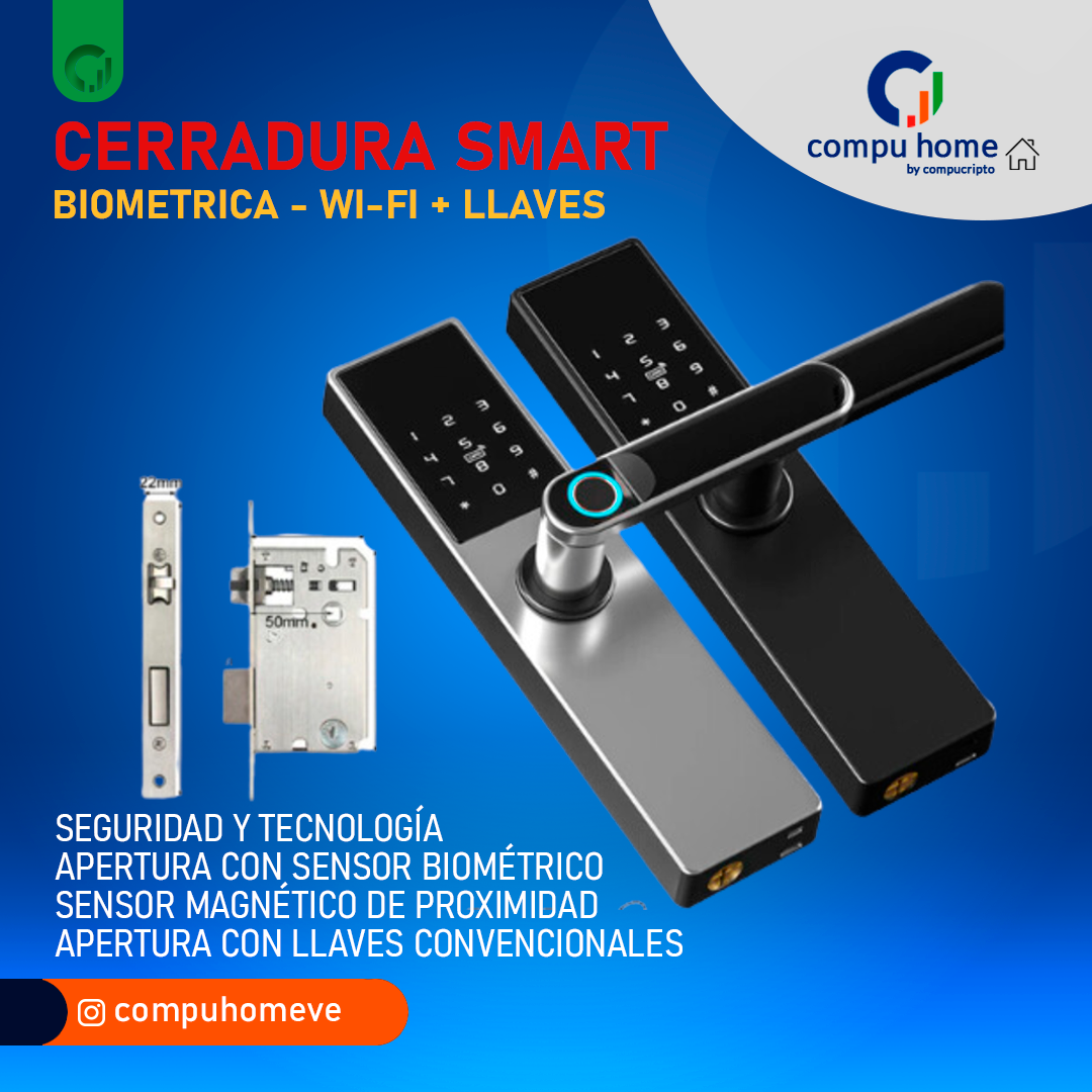 Cerradura Biometrica Smart WiFi