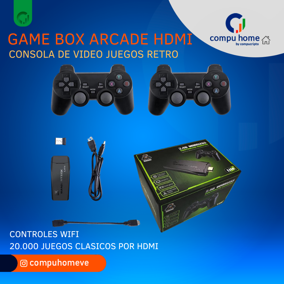 Retro Arcade Game Box Console 20,000 Games 