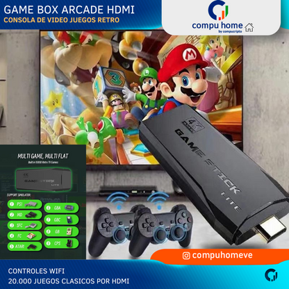 Consola Game Box Arcade Retro 20.000 Juegos