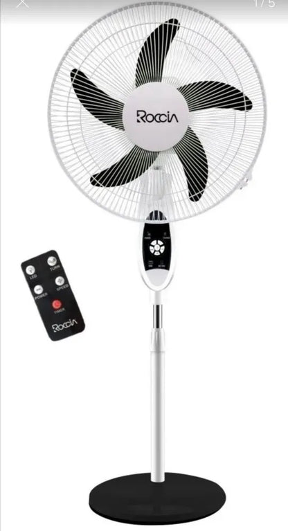 Rechargeable Fan 18 Inch Battery 4 - 12 Hrs Led Light 