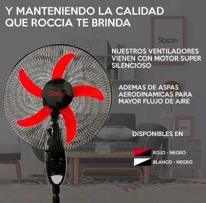 Ventilador Recargable 18 Pulgadas Bateria 4 - 12 Hrs Luz Led