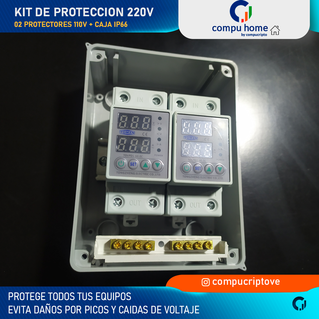 Kit Protector Integral 220v + 110v (63A x 2)