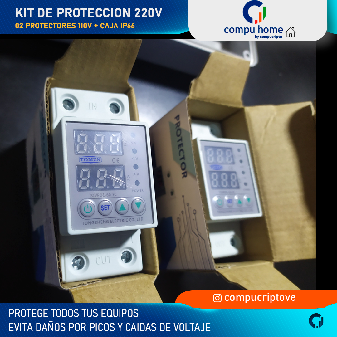 Kit Protector Integral 220v + 110v (63A x 2)