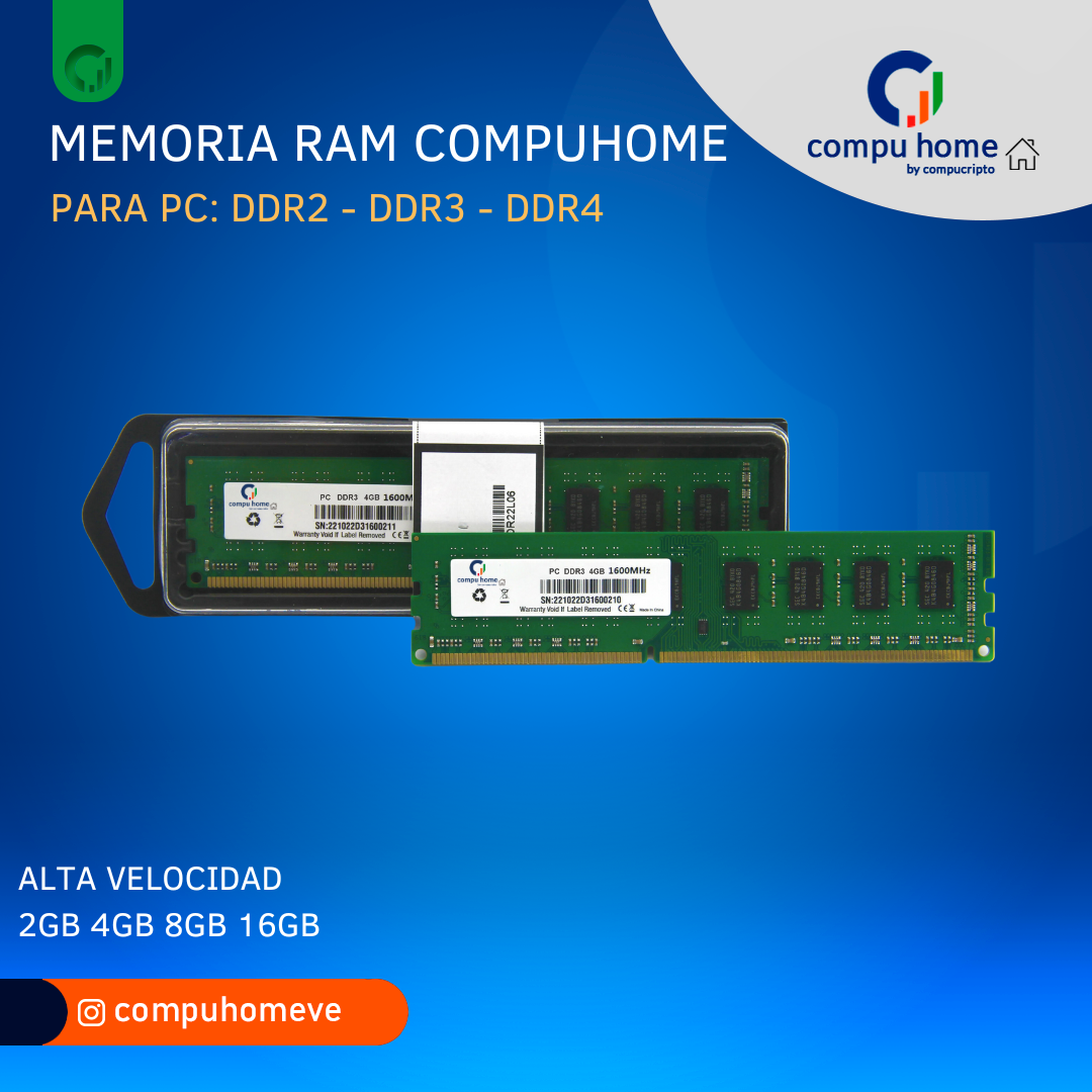 Memoria RAM DDR2 DDR3 DDR4