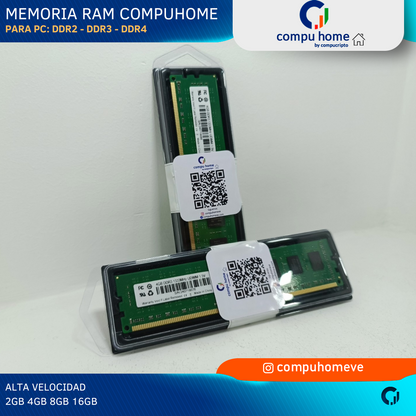 Memoria RAM DDR2 DDR3 DDR4