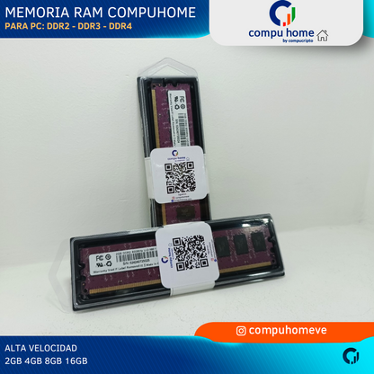 Memoria RAM DDR2 DDR3 DDR4