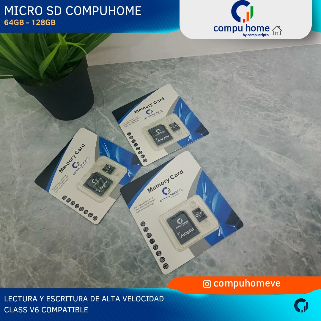 Memoria MicroSD 64GB 128GB con Adaptador SD