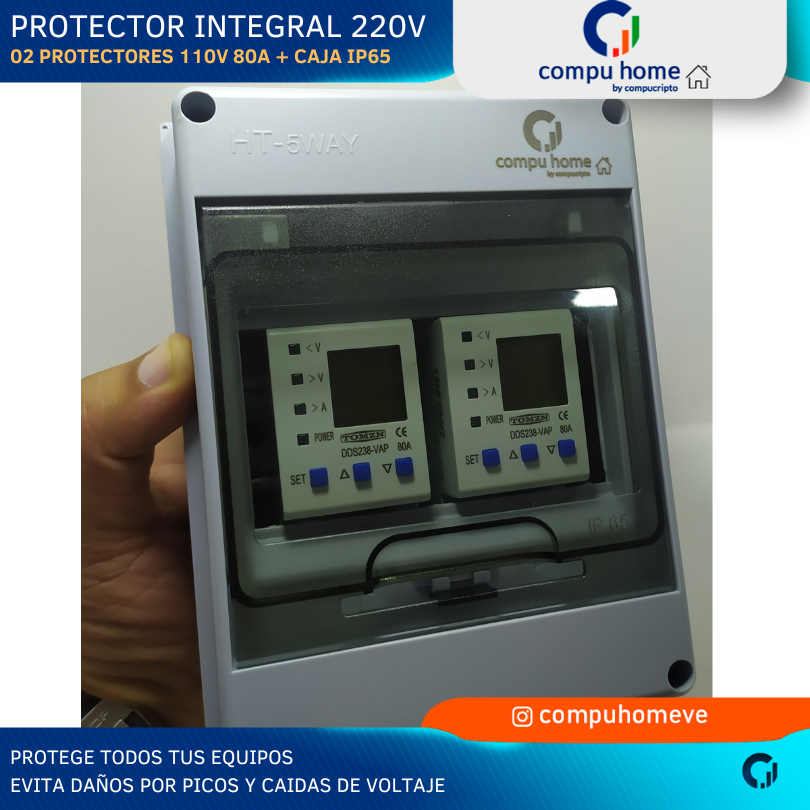 Kit Protector Integral 220v + 110v (80A x 2)