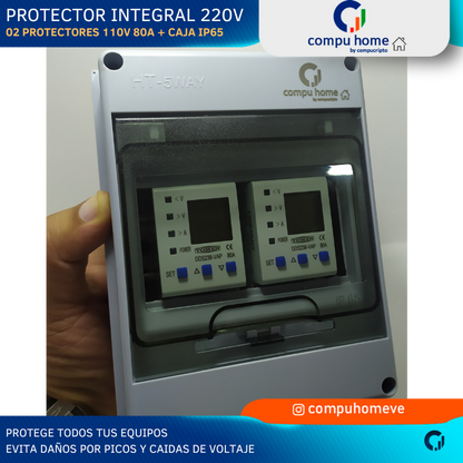 Kit Protector Integral 220v + 110v (80A x 2)