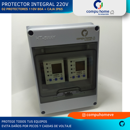 Kit Protector Integral 220v + 110v (80A x 2)