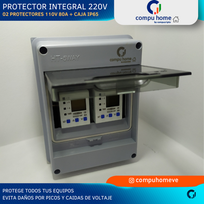 Kit Protector Integral 220v + 110v (80A x 2)