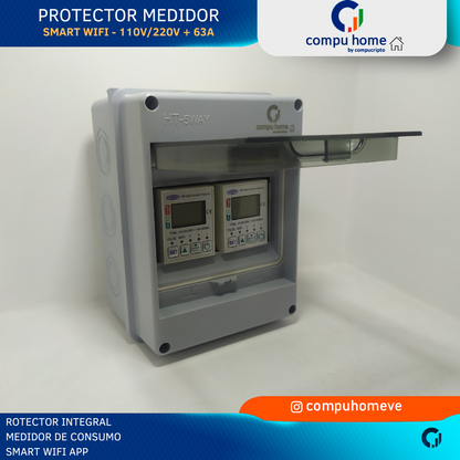 Protector Integral Smart Wifi Bifasico 110V 220V 63A