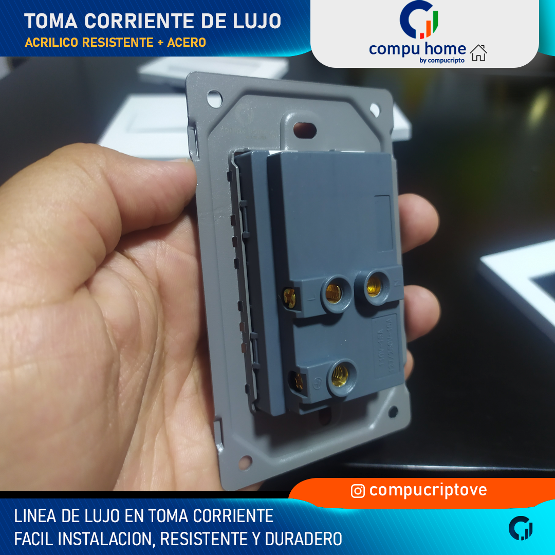 Toma Corriente Electrico Apagador Interruptor Premium de Lujo Resistente