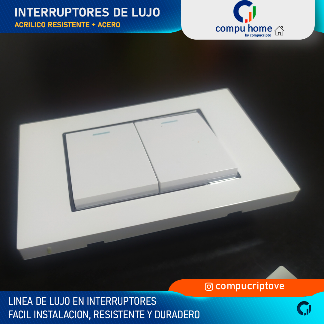 Toma Corriente Electrico Apagador Interruptor Premium de Lujo Resistente