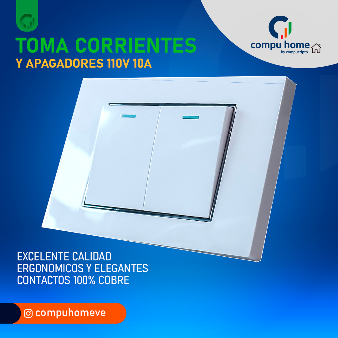 Toma Corriente Electrico Apagador Interruptor Premium de Lujo Resistente