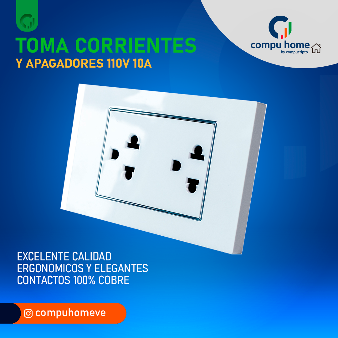 Toma Corriente Electrico Apagador Interruptor Premium de Lujo Resistente