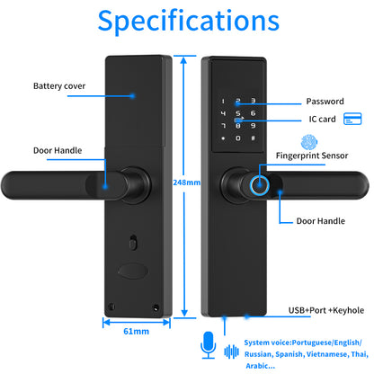 Cerradura Biometrica Smart WiFi