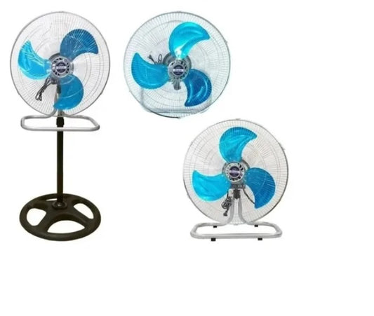 3 In 1 Silent 18 Inch Pedestal Table Wall Fan