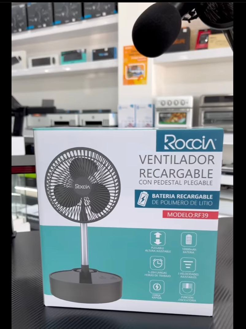 Ventilador Recargable 8 Pulgadas Portatil Bateria 4 - 18 Hrs