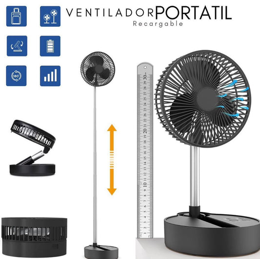 Ventilador Recargable 8 Pulgadas Portatil Bateria 4 - 18 Hrs