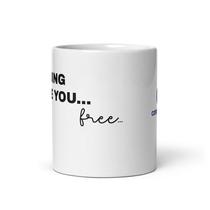 Taza blanca brillante Trading Make you free