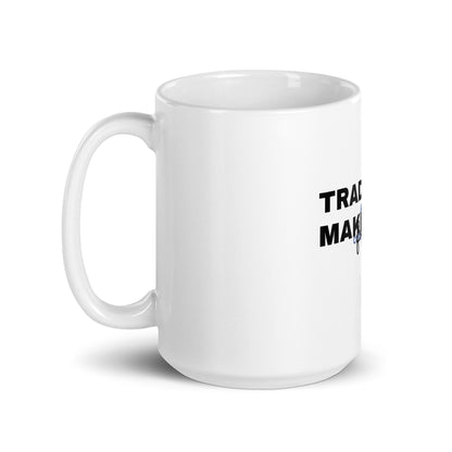 Trading Make you free glossy white mug