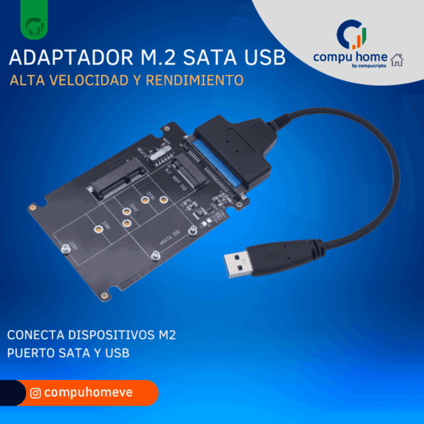 🛠️💾convertidor m.2 a sata/usb: plug & play, respaldo y clonación🚀 ✅