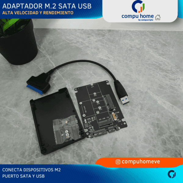 🛠️💾convertidor m.2 a sata/usb: plug & play, respaldo y clonación🚀 ✅