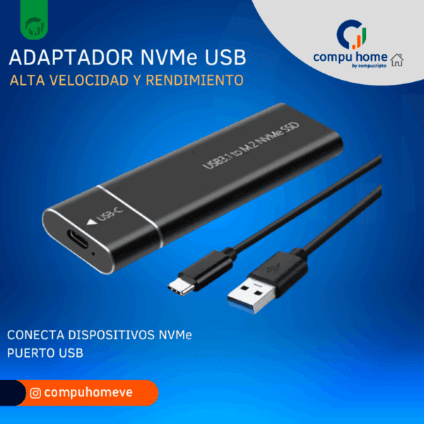 💾⚡adaptador m.2 nvme externo: ligero, compacto, copias de particiones 🚀