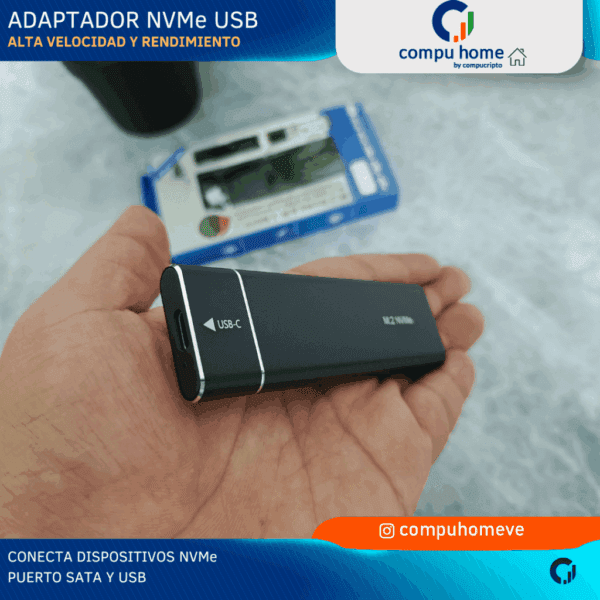 💾⚡adaptador m.2 nvme externo: ligero, compacto, copias de particiones 🚀