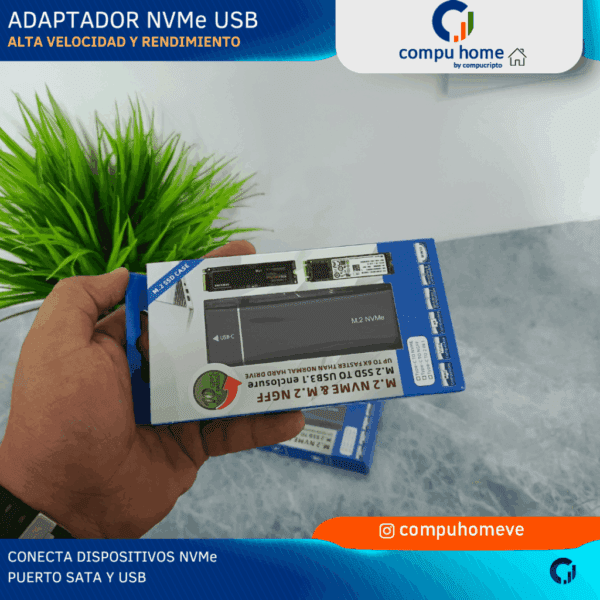 💾⚡adaptador m.2 nvme externo: ligero, compacto, copias de particiones 🚀
