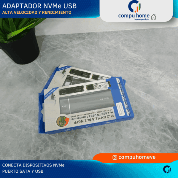 💾⚡adaptador m.2 nvme externo: ligero, compacto, copias de particiones 🚀