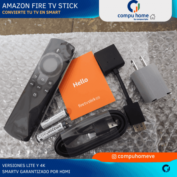 🍿fire tv stick lite: netflix, disney+, original amazon, convierte tu tv en smart ✅