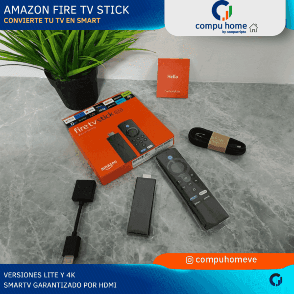 🍿fire tv stick lite: netflix, disney+, original amazon, convierte tu tv en smart ✅