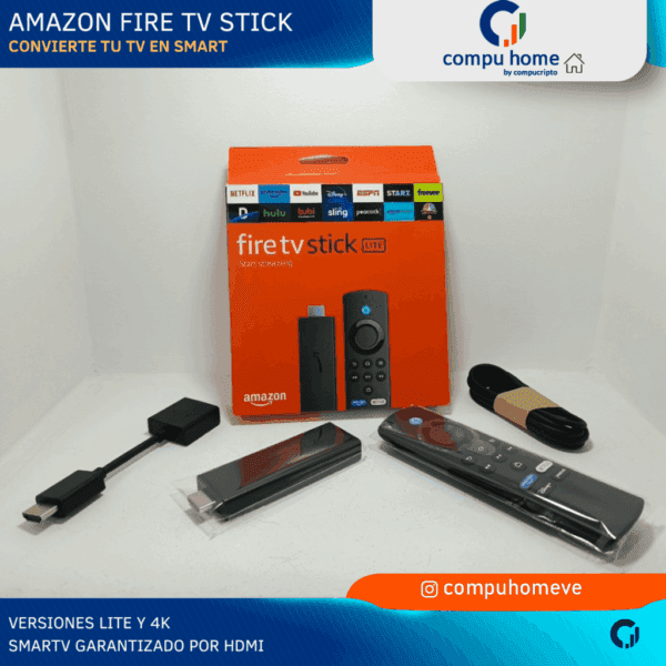 🍿fire tv stick lite: netflix, disney+, original amazon, convierte tu tv en smart ✅