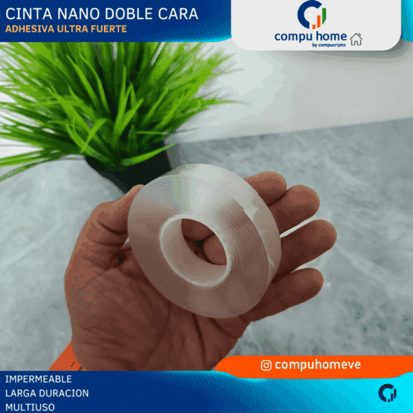 💪💧 cinta adhesiva nano doble cara ultra fuerte: 5m x 20mm, multi uso y resistente al agua 🚀