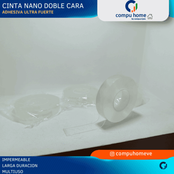 💪💧 cinta adhesiva nano doble cara ultra fuerte: 5m x 20mm, multi uso y resistente al agua 🚀