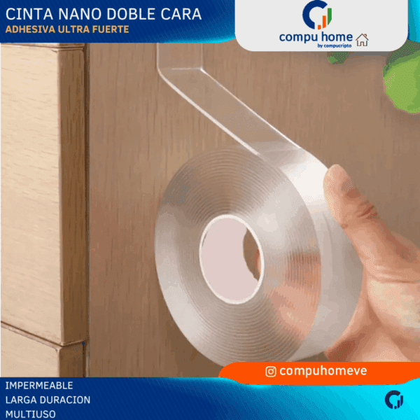 💪💧 cinta adhesiva nano doble cara ultra fuerte: 5m x 20mm, multi uso y resistente al agua 🚀