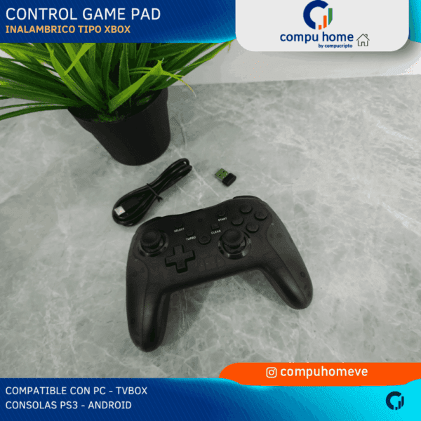 🎮🔋control inalámbrico xbox style: recargable, plug & play, 2.4ghz🚀 ✅